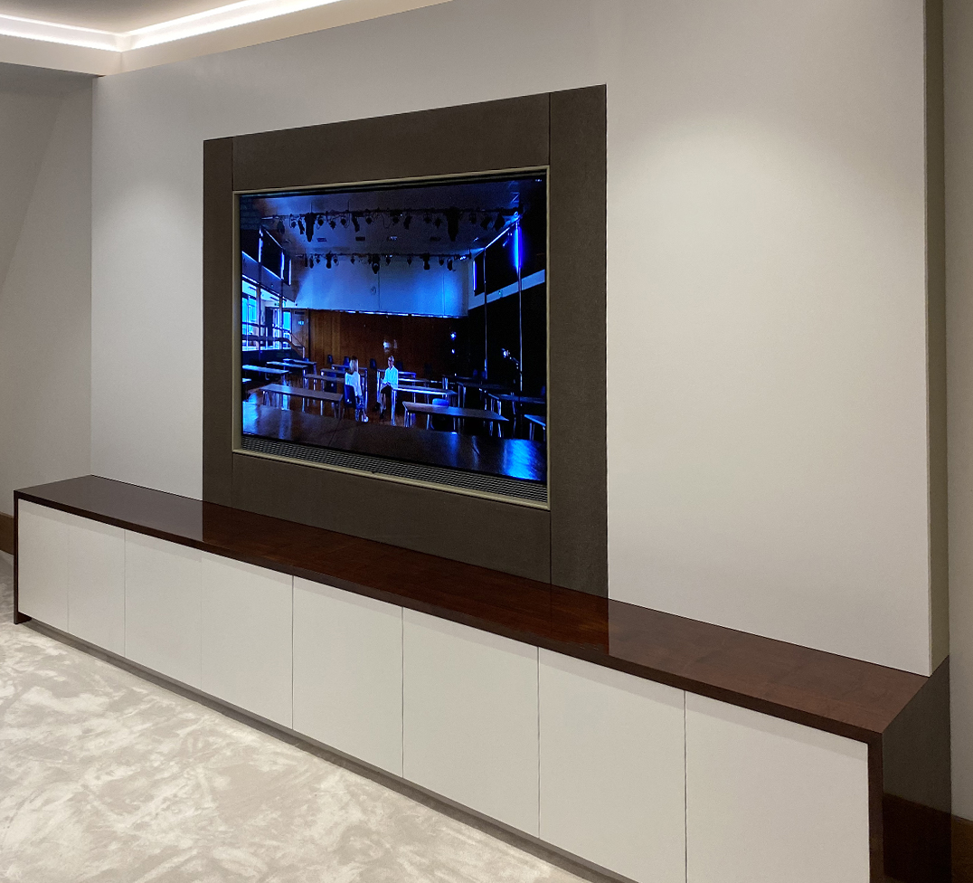 audio-cabinet home cinema